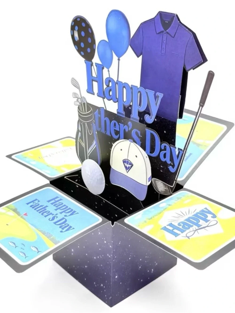 Father's Day Golf Pop-Up Card